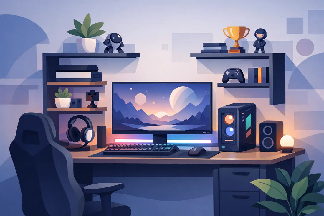 Gaming Desk With Shelves for Better Setups