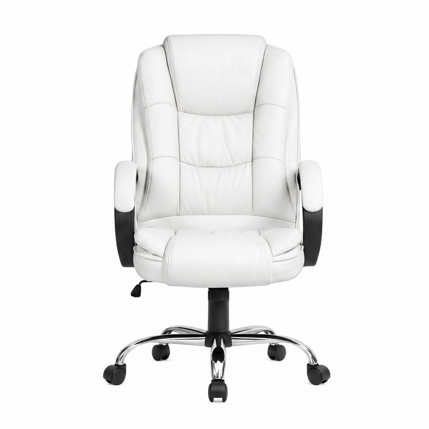 Artiss Executive Office Chair Leather Tilt White