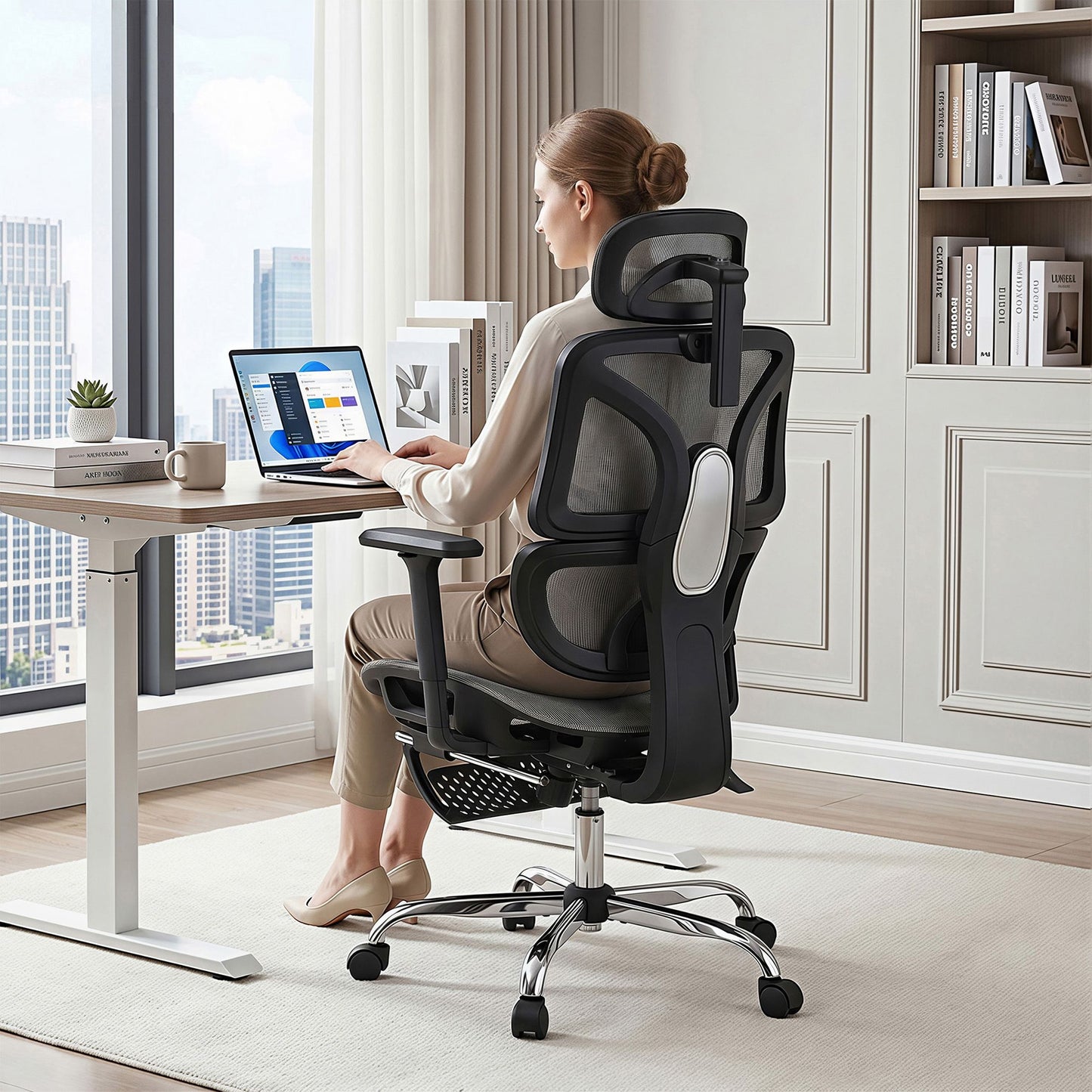 Artiss Mesh Back Ergonomic Office Chair Grey